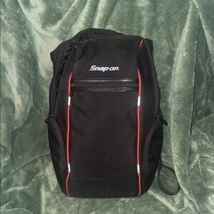 Snap-on Black and Red Men's Backpack